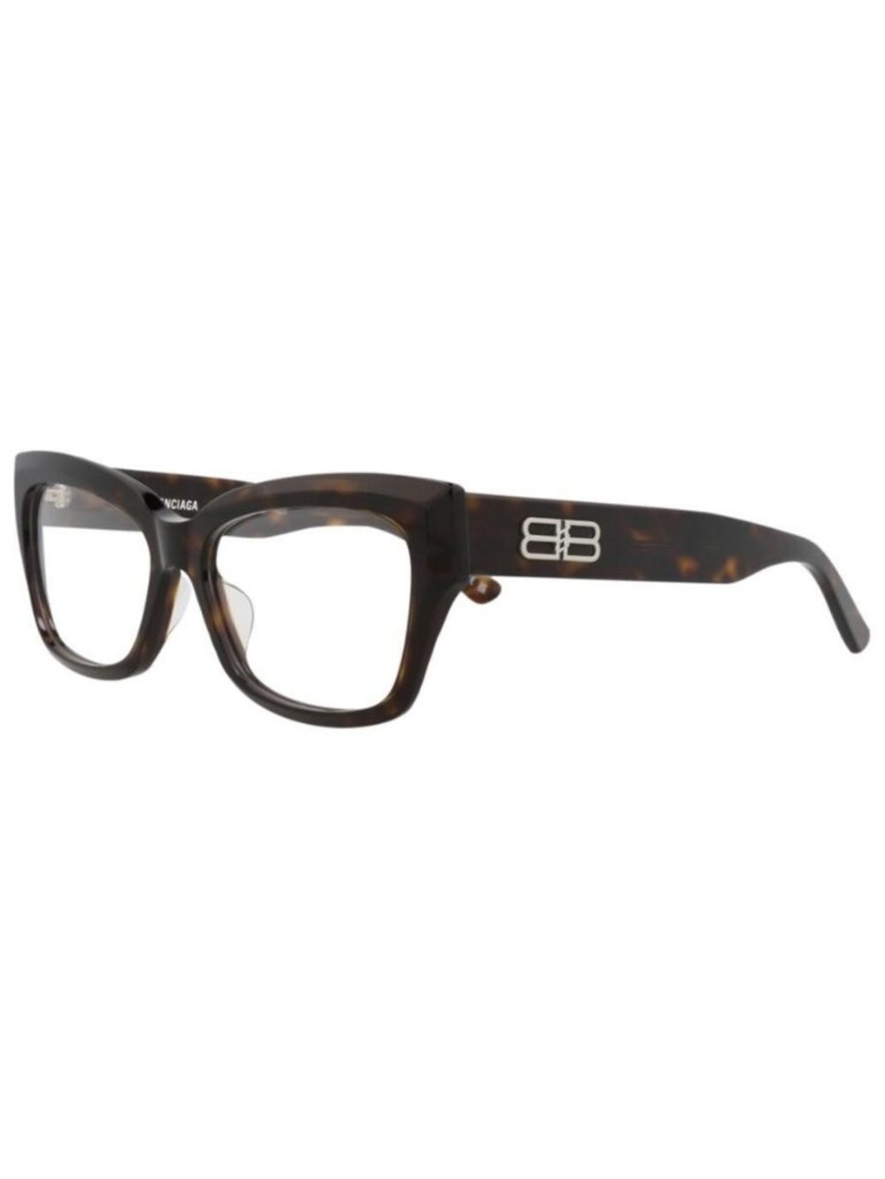 New Balenciaga Womens Square/Rectangle Havana Havana Transparent Fashion Designe